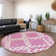 Premium Machine Washable Prisco Blush Rug