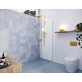 Vela 25.5 in. x 78 in. Fully Frameless Single Fixed Shower Panel