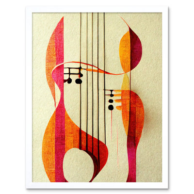 Abstract Boho Musical Music Symbol Clef 1 Piece Wall Art