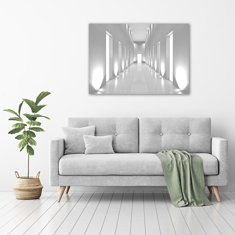 Corridor - No Frame Print on Glass