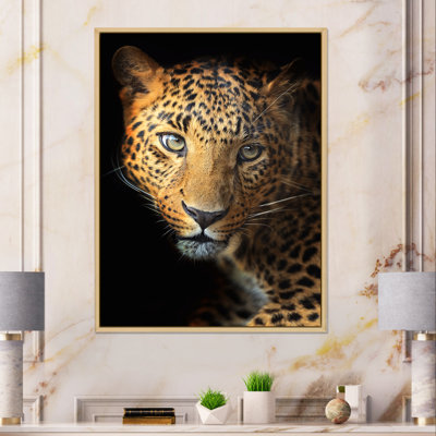 Portrait d'un léopard IV - reproduction sur toile