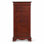 Armoire à bijoux de 38,58 po de hauteur avec 8 tiroirs, finition brune rétro, armoire de rangement pour bagues, colliers et accessoires
