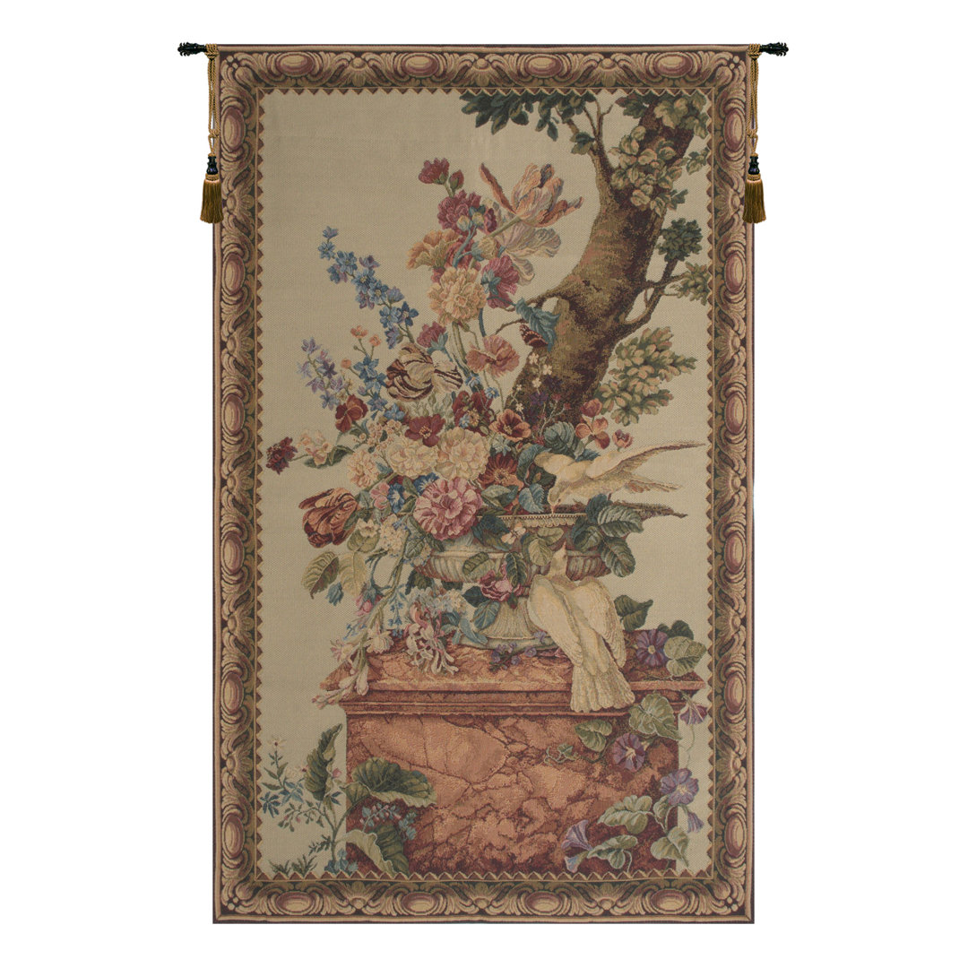 Loom Woven Cotton Blend Wall Hanging Fleur De Lis Living