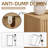 46 Inch Fluted Door Shoe Cabinet, 5-Tier Entryway Storage Bench with Adjustable Shelves-80836769