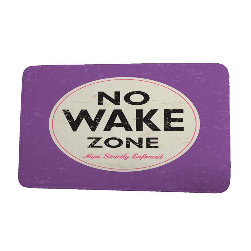 Tapis de bain « Nap Zone » Lepore, l 17 po x L 24 po, Mauve