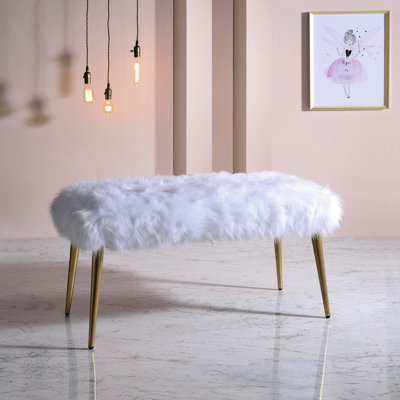 Banc avec pieds droits