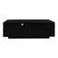 Table basse rectangulaire ultrabrillante, lumières à DEL personnalisables, rangement, espace de vie minimaliste, table élégante à assemblage facile avec une ambiance de 16 couleurs et un tiroir pour un décor douillet