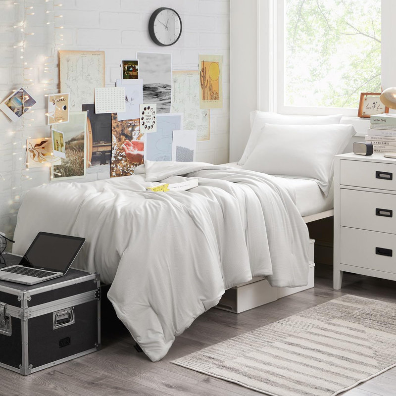 Cooler Than Cool - Coma Inducer Oversized Comforter Set, Twin Extra Long Comforter + 1 Standard Sham, Gray