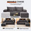 Canapé modulaire de 83,5 po de largeur avec canapé-lit modulaire Comfy-1242137374