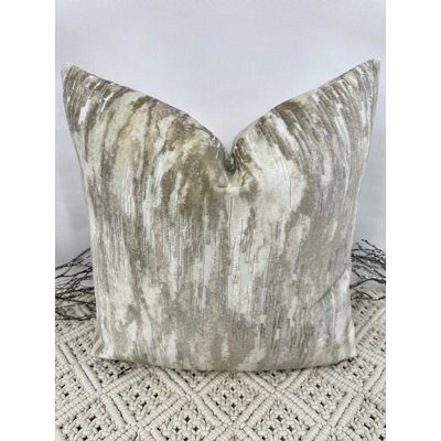 Abstract Brown Square Cushion Cover