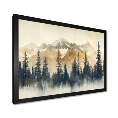 Giralda Timber And Peaks Mountain Simplicity In Winter I - mountains Wall Art