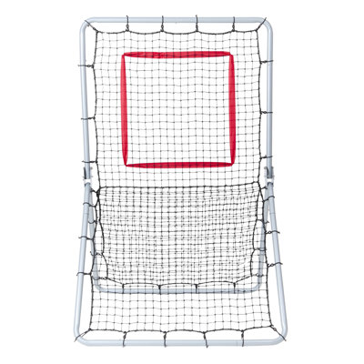 Filet de baseball et de balle molle rebondissant, nid de lancer de baseball PitchBack 3,5 x 6 pi, filet de balle molle, entraîneur de terrain, filet de rebond pour la pratique du lancer / lancer, 5 angles réglables