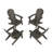 Arrlo Foldable Outdoor Adirondack Set-88382355