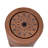 20.87"H Brown Metal Cutout Outdoor Water Fountain with LED Lights - Modern Freestanding Candle Style Water Feature for Patio & Backyard Decor