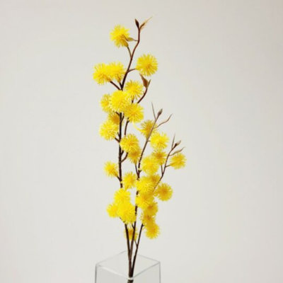 Yellow Dandelion Bud Spray Artificial Flowers