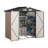 6 Ft. W X 4 Ft. D Metal Storage Shed With Metal Base Frame Kit-125529632-125529634