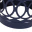 Table de bout en fer moderne - bleu marine, thermolaquée, l 12,00 po x P 12,00 po, côté bleu moderne, antirouille, l 13,45 po x H 16,00 po-555575260