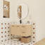 Ensemble de meuble-lavabo flottant mural 36 po avec lavabo 36 po, chêne clair, 2 portes et 2 tiroirs, plateau lavabo en gel, 3 boîtes-1320684484