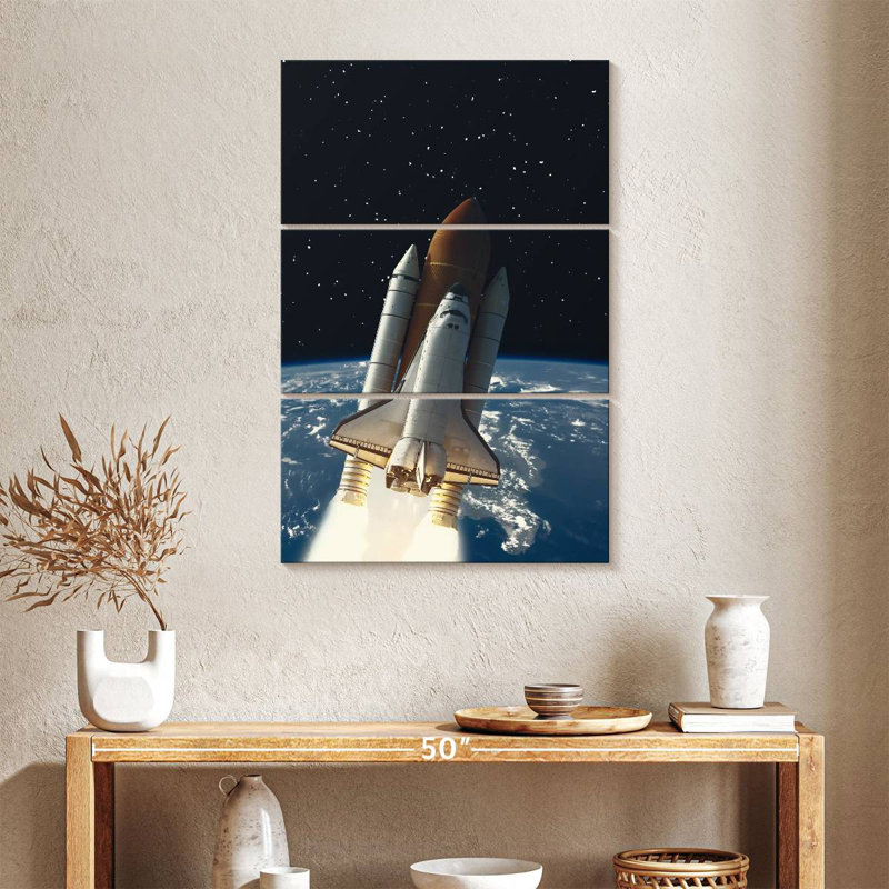 Oberle Rocket To Space, 38" H x 24" W