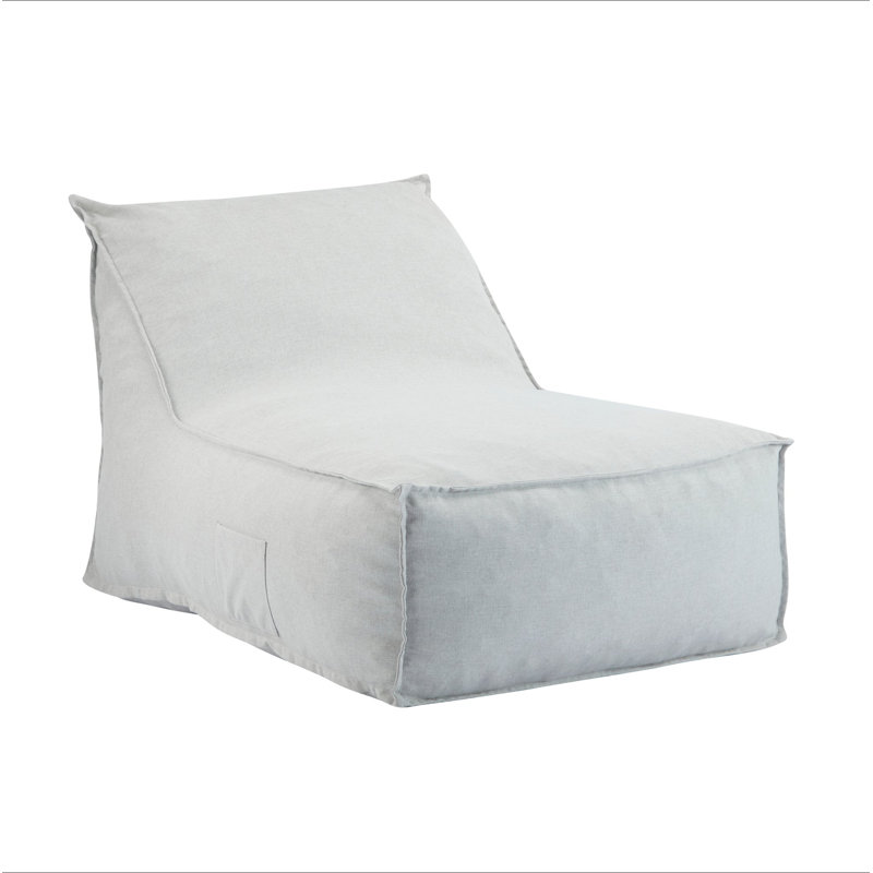 Fauteuil à billes Perry, gris clair, Coton gris pâle