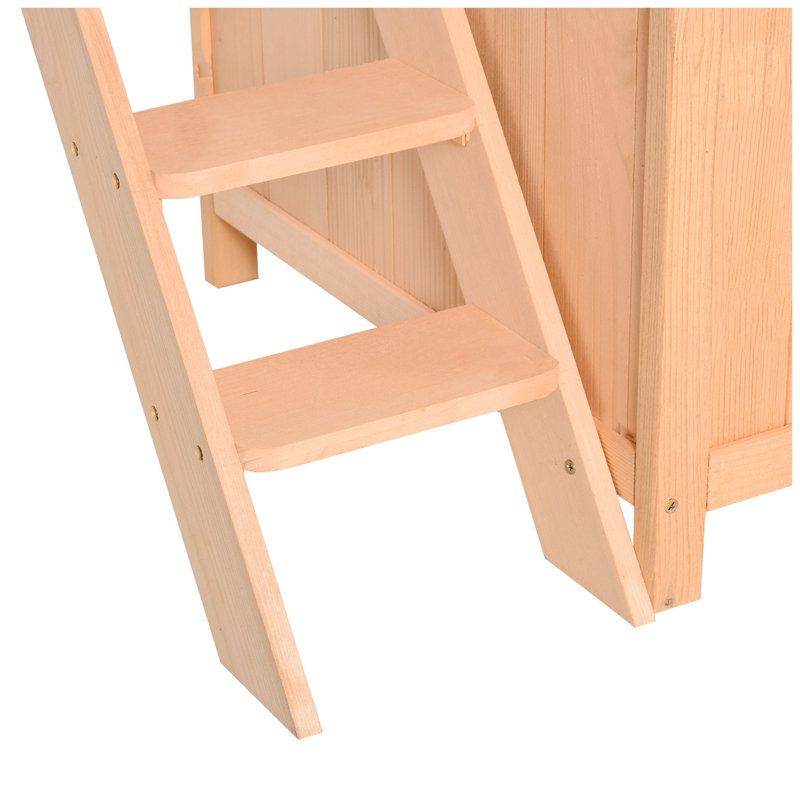 2-Level Wooden Cat House