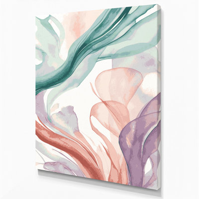 Aquarelle sur toile grise abstraite