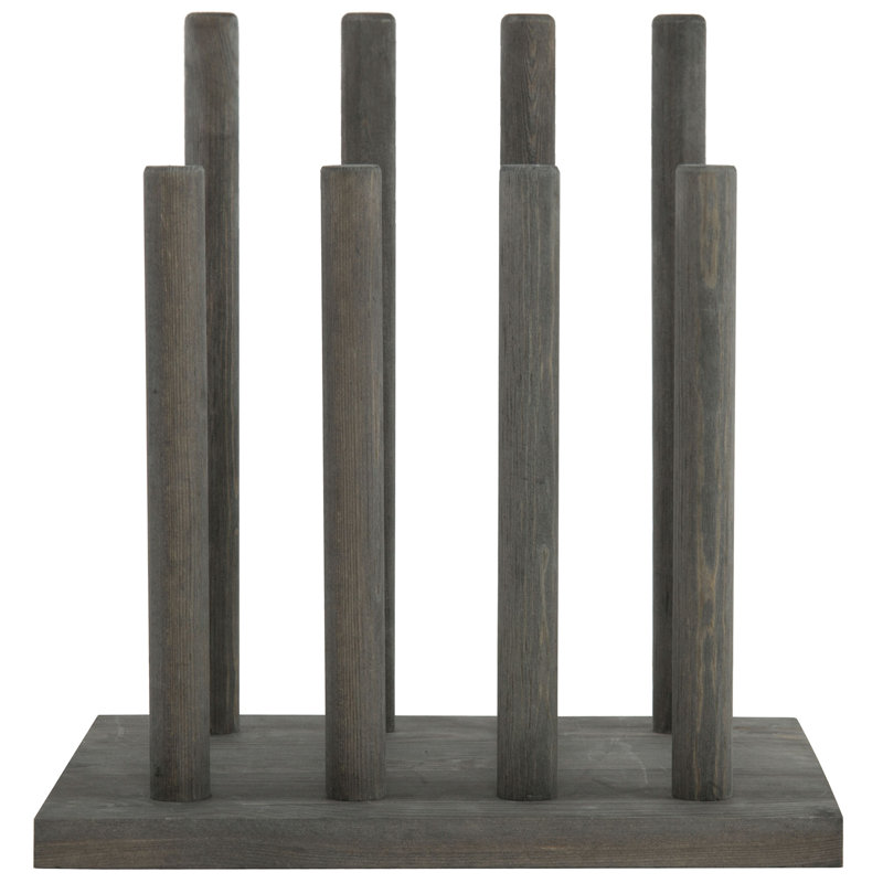 4 Pair Solid Wood Boot Storage