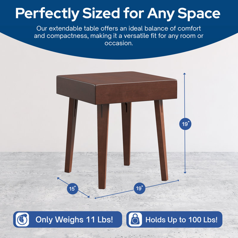 Stakmore Folding Occasional Table, Espresso, Espresso