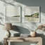 Ensemble de 2 impressions sur toile Soft Coastal Views-1989905247-1989905245