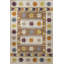Tapis décoratif multicolore à motif d'étoiles beige-2043100508