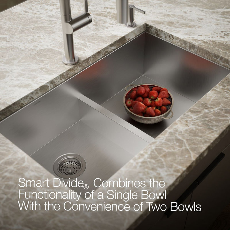 Vault™ 33" L x 22" W Drop-in Kitchen Sink, 4 Hole