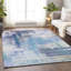 Tapis bleu intérieur / extérieur lavable à la machine Chayden ACN1067-109488045