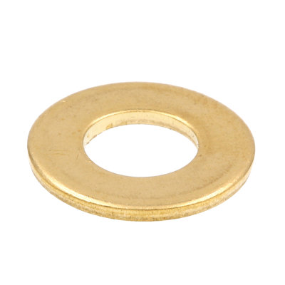 Flat Washers, SAE, 5/16 in. X 3/4 in. OD, Solid Brass (50 Pack)