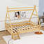 Lit en bois en forme de maison avec lattes-1434762772
