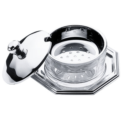 Cellini Stainless Steel Butter Dish