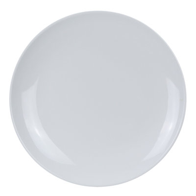 Assiette plate en mélamine à motif coupé