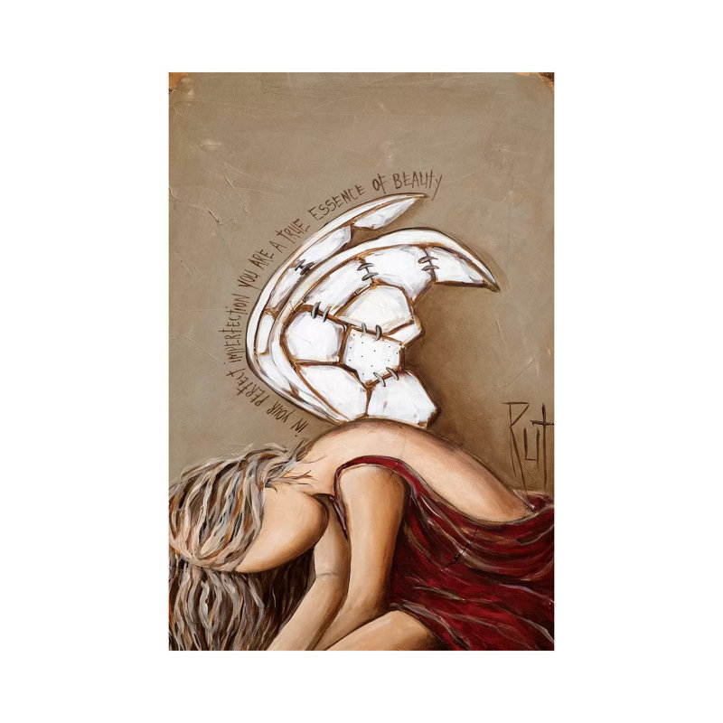Essence of Beauty by Rut Art Creations - Wrapped Canvas Graphic Art Print, 20.32 cm H x 30.48 cm W