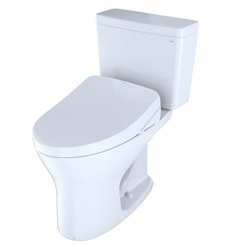 Drake® Dual-Flush Elongated Two-Piece toilet (Seat Included), 10"