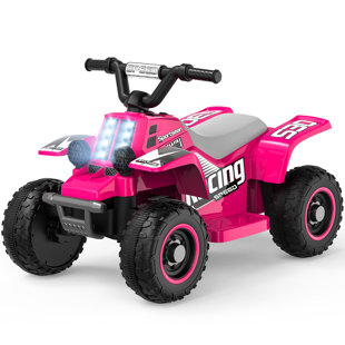 ARBELI 6v 7ah propulsé par un véhicule électrique, véhicule tout-terrain électrique à 4 roues avec klaxon, lecteur de musique, phare pour enfants