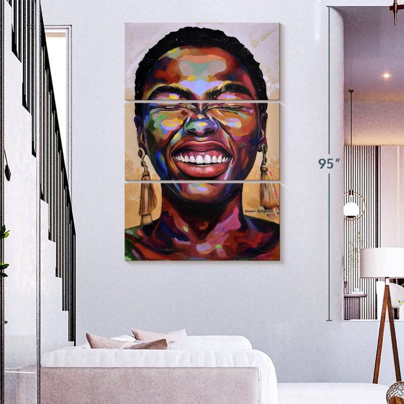 Leisha célèbre la vie II, H 74 po x l 48 po