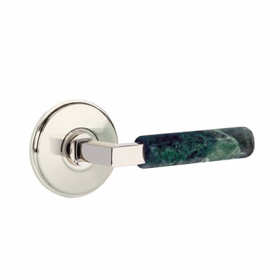 Ensemble de leviers de passage Emtek Select, rosette Watford, tige en L carré, CF