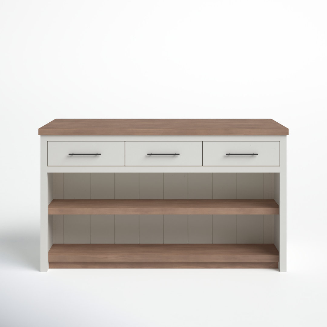 Bryden Solid Wood Kitchen Island Birch Lane™