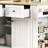 48.1-Inch White Kitchen Island With Folding Tabletop And Power Outlet, 5-Wheel Mobility, Built-In Storage Shelves With 5 Side Racks, And A Multi-Functional Kitchen Storage Cart (Stool Not Included).-2055361390