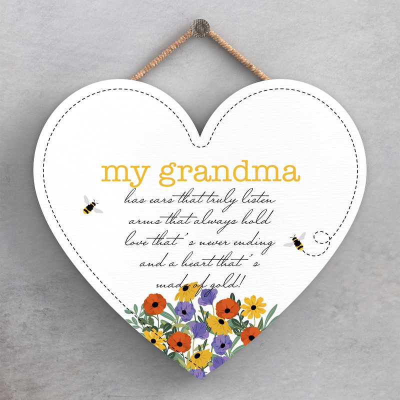 Words And Text Wall Decor, 16cm H x 17cm W x 0.9cm D