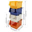 Bacs de rangement empilables rectangulaires 11 "4PCS-1466939019