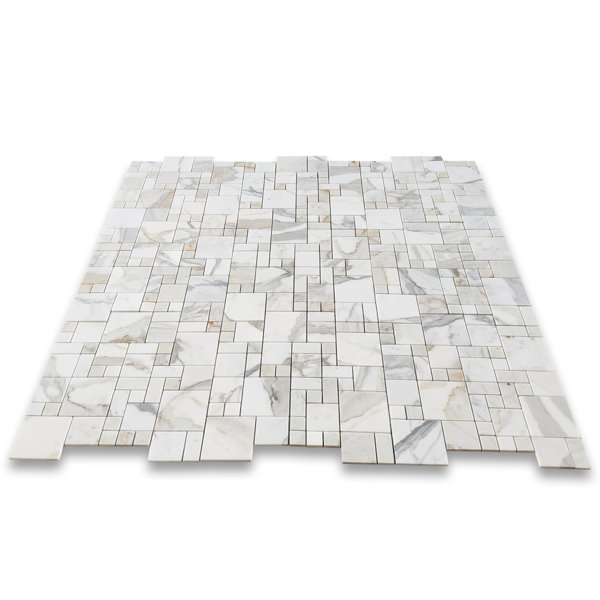 Calacatta 12" x 12" Marble Mosaic Tile