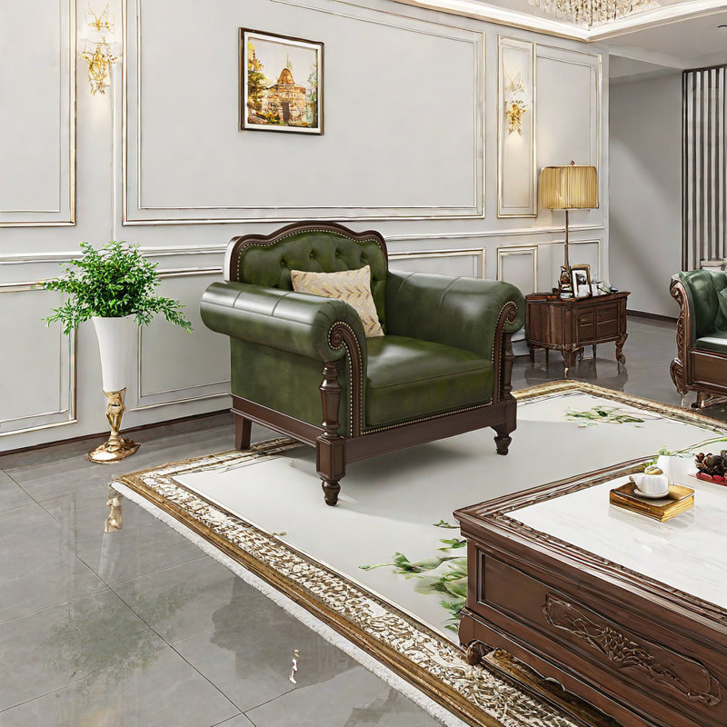 Fauteuil en cuir European