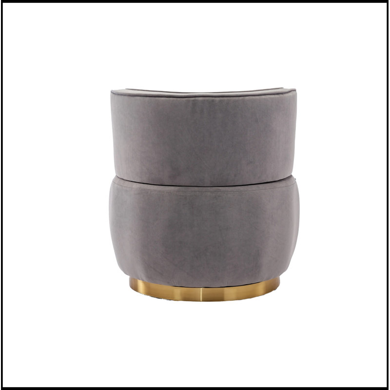 Baril pivotant avec siège large Canterbury, Grey