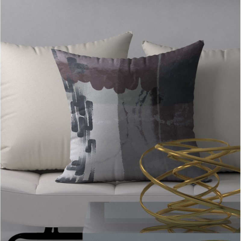 Housse et insert de coussin décoratif carré garanti Delightful, 18" x 18"