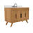 Hoult 48 in. Single Natural Teak Bathroom Vanity with Quartz Top